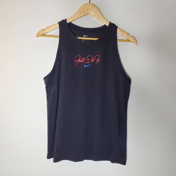 Nike Dry Just Do It Script Dri FIT Tank Great used condition Size medium - Picture 1 of 9